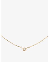 Cartier - D'amour Small 18ct Yellow-gold And 0.09ct Diamond Necklace - Lyst