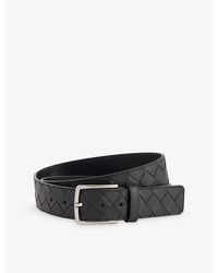 Bottega Veneta - Intrecciato Woven Leather Belt - Lyst