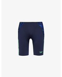 Speedo - Logo-print Recycled-polyester-blend Swim Shorts - Lyst