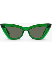 Bottega Veneta - Bv1101s Cat-eye Acetate Sunglasses - Lyst
