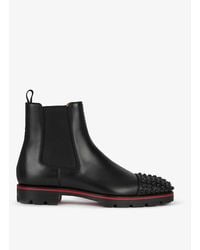 Christian Louboutin - Melon Spikes Flat Ankle Boots - Lyst