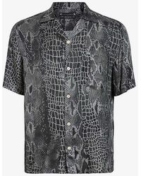 AllSaints - Skrale Relaxed-fit Woven Shirt X - Lyst