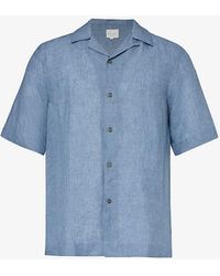 Paul Smith - Camp-collar Short-sleeved Linen Shirt - Lyst