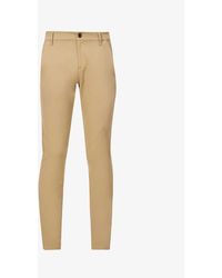 PAIGE - Stafford Tapered-leg Slim-fit Mid-rise Stretch-woven Trousers - Lyst