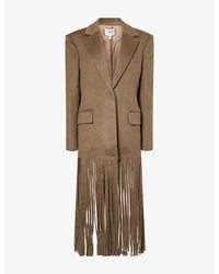 Twp - Mattie Fringe Cashmere Coat - Lyst