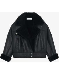 IRO - Octavi Oversized Sheepskin Leather Jacket - Lyst