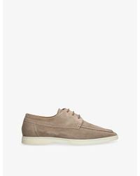 Aurélien - Boat Lace-Up Suede Loafers - Lyst