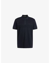 BOSS - Branded Short-Sleeve Stretch-Cotton Polo Shirt - Lyst