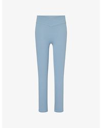 BO+TEE - Cross-Over Waist Workout Leggings - Lyst