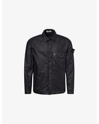 Stone Island - Nylon Panama-Tc Badge Regular-Fit Woven Overshirt - Lyst