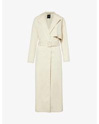 Theory - Notch-lapel Relaxed-fit Stretch-cotton Trench Coat X - Lyst