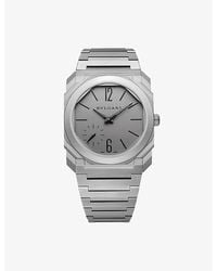BVLGARI - Octo Finissimo Titanium Automatic Watch - Lyst