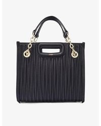 Maje - Cabas Padded Mini Leather Shoulder Bag - Lyst