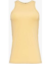 Totême - Sleeveless Round-neck Stretch-woven Top - Lyst