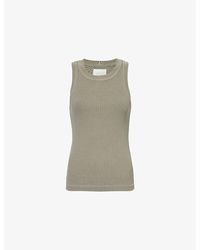 Citizens of Humanity - Isabel Ribbed Organic Cotton-blend Top - Lyst