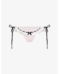 Agent Provocateur - Miffy Tie-Side Bikini Bottoms - Lyst