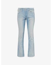 PAIGE - Normandie Transcend Straight Stretch-Denim Jeans - Lyst