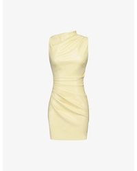 House Of Cb - Maya Sleeveless Faux-Leather Mini Dress - Lyst