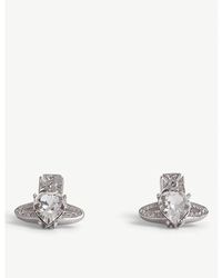Vivienne Westwood - Ariella Gold Tone-brass And Crystal Stud Earrings - Lyst