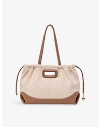 Maje - Milpli Canvas And Leather Tote Bag - Lyst