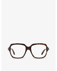 Tom Ford - Ft5908-b Irregular-frame Acetate Glasses - Lyst