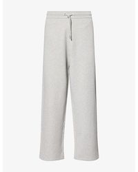 Ami Paris - Adc Logo Embroidered Cotton Jogging Bottoms - Lyst