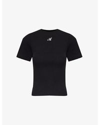Axel Arigato - Script Logo-embroidered Stretch-cotton Jersey T-shirt - Lyst