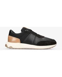 Tod's - Luxury Leather And Woven Low-top Trainers - Lyst