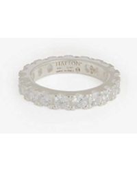 Hatton Labs - Eternity Sterling- And Cubic-zirconia Ring - Lyst