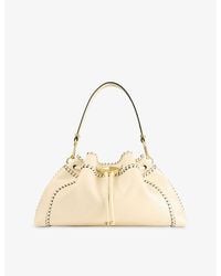 Jimmy Choo - Cinch Medium Snakeskin-Embossed Leather Shoulder Bag - Lyst