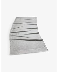 BVLGARI - Lettere Maxi Logo-Print Metallic Silk And Wool-Blend Stole - Lyst