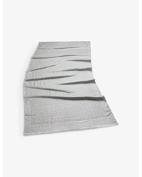 BVLGARI - Lettere Maxi Logo-Print Metallic Silk And Wool-Blend Stole - Lyst