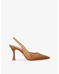 Santoni - Sabine 85 Suede Courts - Lyst