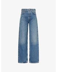Agolde - Ren 32' Wide-Leg Denim Jeans - Lyst