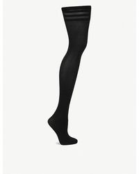 Wolford - Black Velvet De Luxe 50 Hold-ups - Lyst