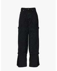 Off-White c/o Virgil Abloh - Carpenter Brand-patch Wide-leg Relaxed-fit Jeans - Lyst
