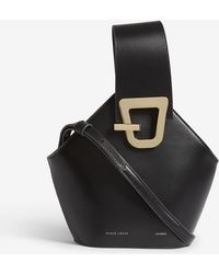 Danse Lente Women's Black Mini Johnny Leather Shoulder Bag