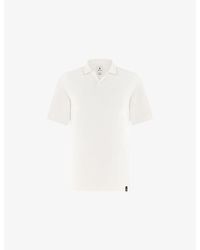 BOGGI - Contrast-Trim Open-Collar Cotton-Blend Piqué Polo Shirt - Lyst