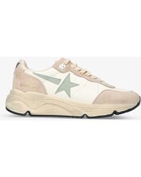 Golden Goose - Running Sole 82355 Suede And Leather Mid-top Trainers - Lyst