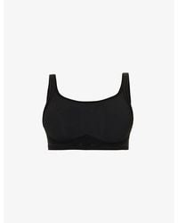 Wolford - Contour Skin Scoop-Neck Stretch-Woven Bra - Lyst