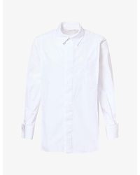 Sacai - Layered-Collar Oversized Cotton-Blend Shirt - Lyst