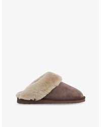 Whistles - Emilia Cuff Sheepskin Slippers - Lyst