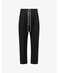 Rick Owens - Bela Straight-Leg Cotton Trousers - Lyst