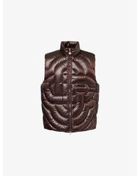 CASABLANCA - Quilted Down Woven Puffer Gilet - Lyst