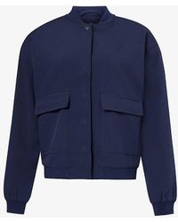 4th & Reckless - Teya Boxy-fit Stretch-woven Bomber Jacket - Lyst