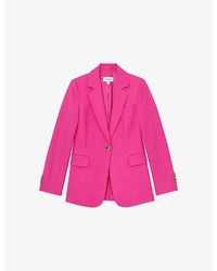 Reiss - Charli Linen-Blend Suit Jacket - Lyst
