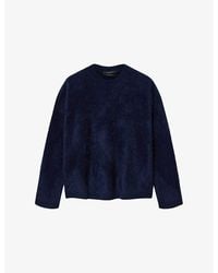 AllSaints - Rebel Crew-Neck Regular-Fit Brushed-Cashmere Jumper - Lyst