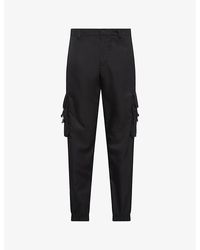 Prada - Re-nylon Buckle-embellished Tapered Slim-fit Recycled-nylon Trousers - Lyst