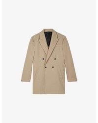 The Kooples - Peak-Lapel Double-Breasted Cotton Jacket - Lyst