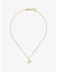 Missoma - Curly Molten Mini Initial U 18Ct Vermeil Necklace - Lyst